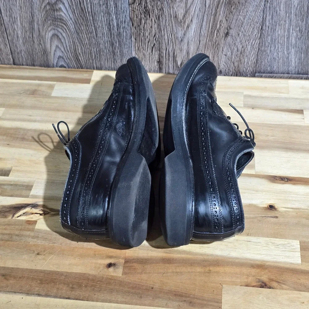 Stuart‎ McGuire 8 D Spring-Step Cushion Black Wingtip Brogue Oxford Made in USA